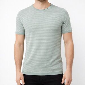 Abercrombie & Fitch Featherweight Pima Cotton Knit Short Sleeve Top Size Large